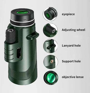 80x100 HD Monocular Telescope for Adventure Seekers - InspiredGrabs.com